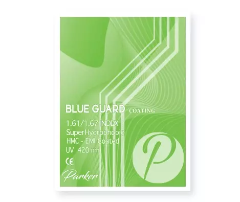 Parker Blue Guard 1.61 SHMC Lens